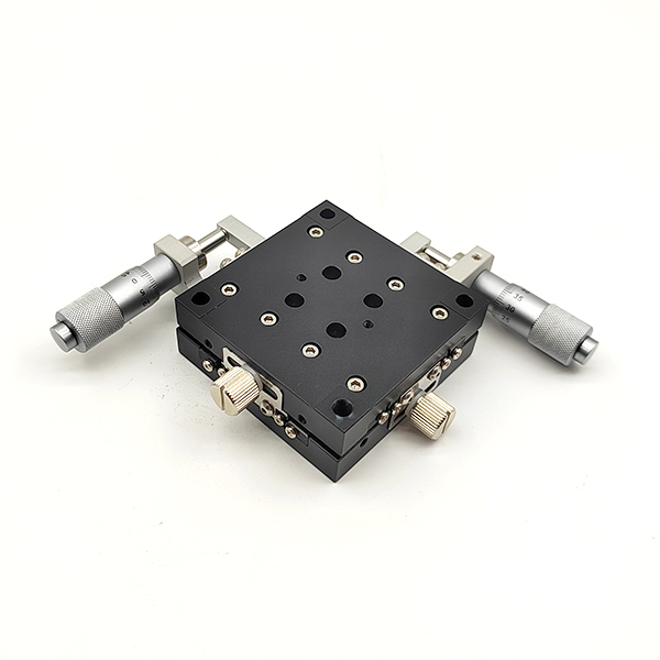 Micrometer Feed XYZ Linear Stage Black Anodized Precision Thin Type