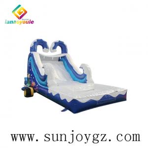 Wholesale Easy Install Inflatable Kids Water Slide Park Funny Aqua Games For Amusement from china suppliers