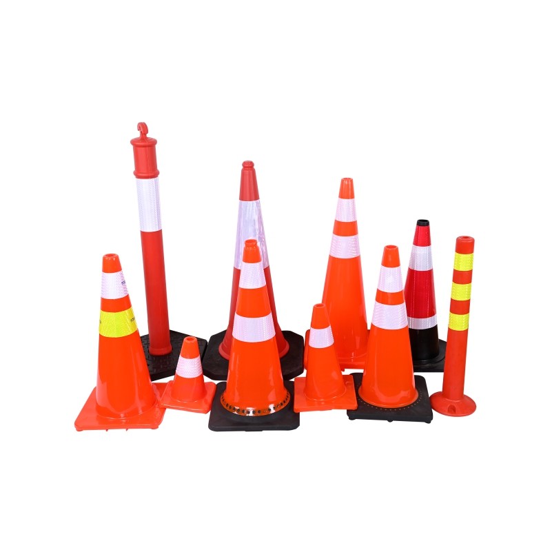 Windproof Traffic Safety Cone With Bright Orange Color