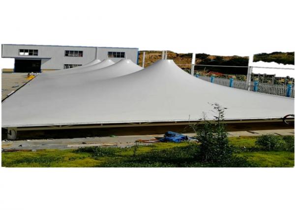 Quality Customized PVC Coated Membrane Structure 950gsm White Color 1000D Yarn Count for sale