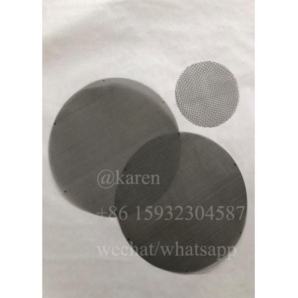 Plain Weave Dutch Weave Screens Filter Mesh Disc For Recycle Plastic Pellets Machine