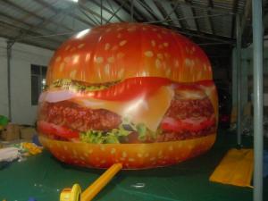 China Inflatable giant advertising hamburge / inflatable product replica / giant promotion inflatables on sale