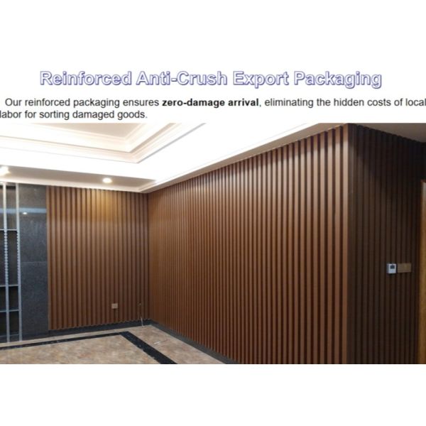 Durable Low-Maintenance WPC Fluent Panel 200*10mm