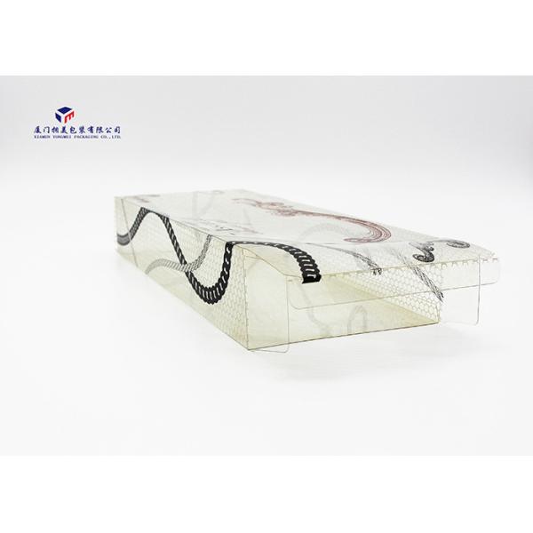 0.3mm Rigid PET Material Custom Printed Plastic Boxes For Gifts 31cmX5cmX14.5cm