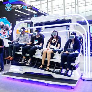 China 4 Players 9D Virtual Reality Game Simulator Amus Park 9D Vr Cinema on sale