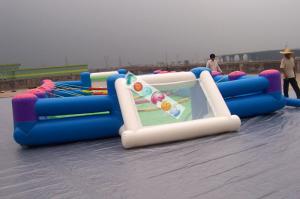 Wholesale Playground Large Inflatable Football Game /  Inflatable Soccer Field For Rental Business from china suppliers