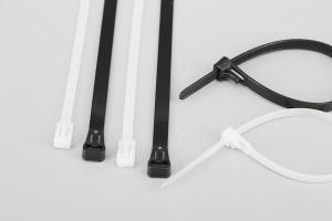 Wholesale DM-8*250RT mm black and white full plastic releasable cable ties size wire bundle zip ties factory from china suppliers