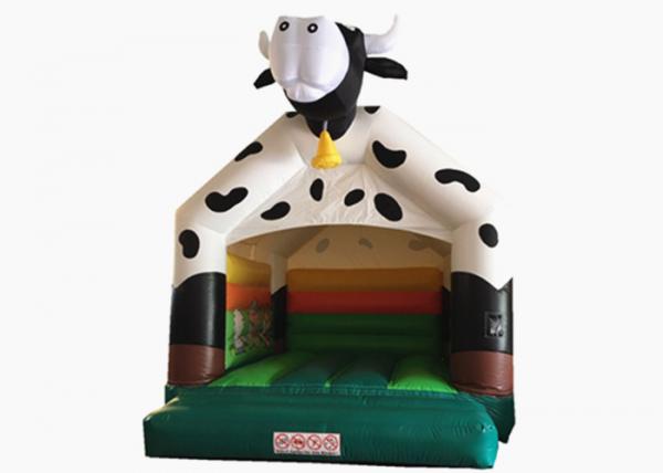 Quality Inflatable cow bouncy digital painting inflatable cow jumping house PVC inflatable bouncy house for sale