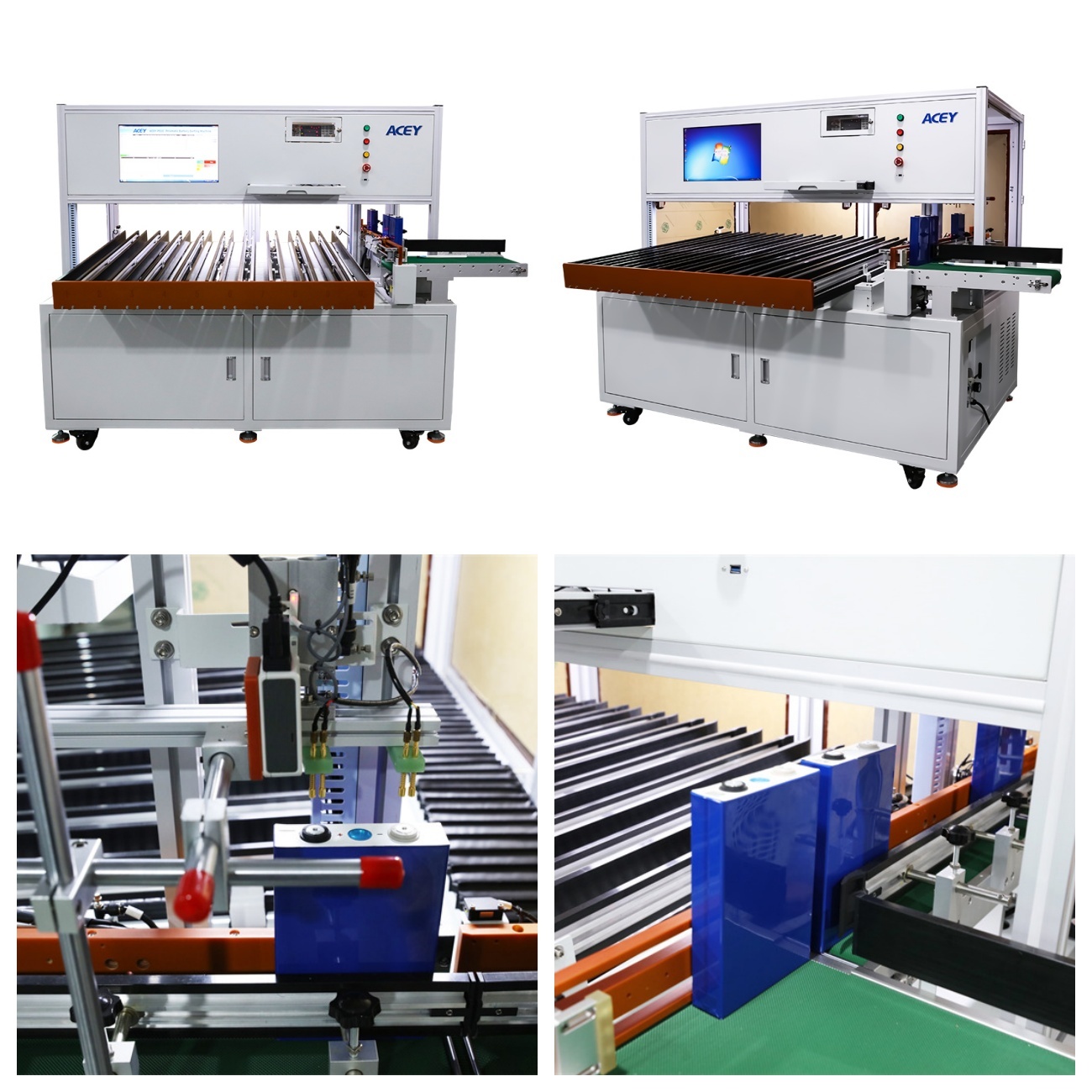 10 Channels High Precision Automatic Prisamtic Lithium Battery Cell Sorting Machine
