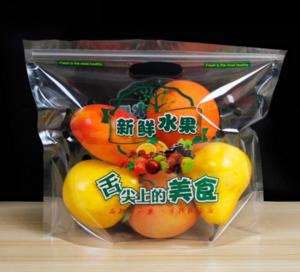 China Customized Printing OPP Zipper Gusset Poly Bags with 1kg 2kg 3kg 5kg Vegetables and Fruits Packing on sale