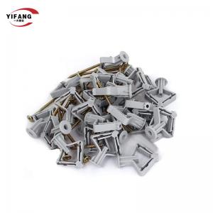 China Anti Aging Plastic Wall Anchors Butterfly Rawl Plugs For Concrete Walls on sale