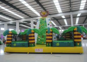 China Kids / Adults Sports Games Inflatable Rock Climbing Wall 7 X 7 X 5m Fire Resistant on sale