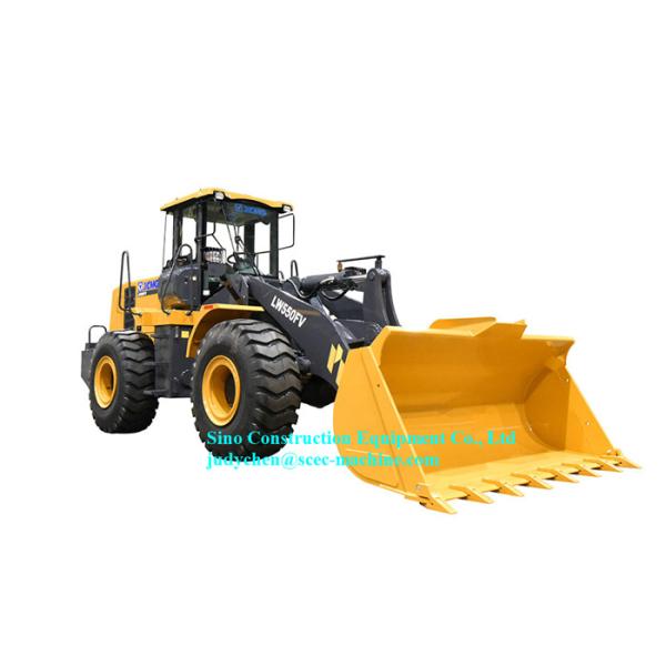 5t Construction Wheel Loader Mid Long Wheelbase LW550FV Bucket Capacity 3m3