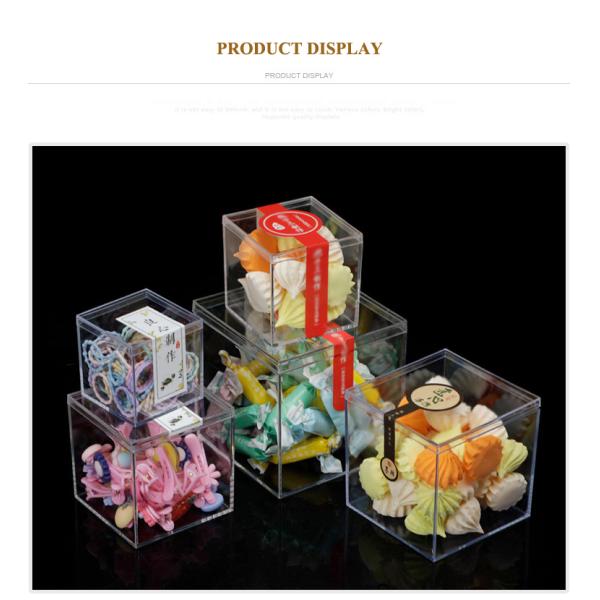 OEM ISO9001 Compartment Acrylic Candy Favor Boxes For Wedding Packaging