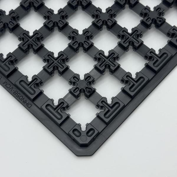 Support Customized Services Durable IC Chip Tray For Electronic Component Packaging ESD Waffle Pack