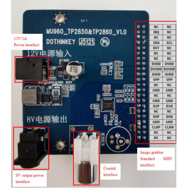 Dothinkey Decoding Board AHD TVI CVBS Frame Grabber Card DC 12V/1A