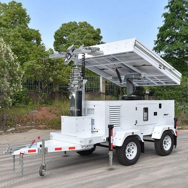Customized LOGO Colors Emergency Light Tower Straightforward Operation Solar Lighting Towers Portable Light Tower