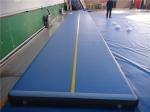 Sturdy Inflatable Air Tumble Track In Pool Air Floor Mat ROHS / SGS Approved
