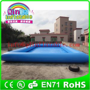 Wholesale QinDa square inflatable pool swimming pool starting block rectangular plastic pool from china suppliers