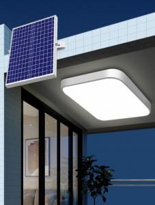 China Square Alu 6000K Solar Power Shed Lights Eye Protection Solar Indoor Lights For Gazebo on sale