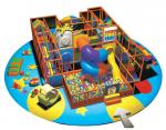 Children Indoor Playground Equipments with Swing Ball and Slide A-09303