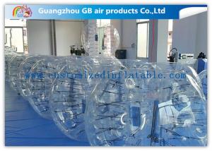 China Clear Giant Inflatable Hamster Ball Human Bubble Ball With Custom Logo Printing on sale