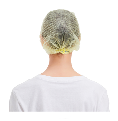 bound seams Disposable Head Cover , 36cm Disposable Mob Cap