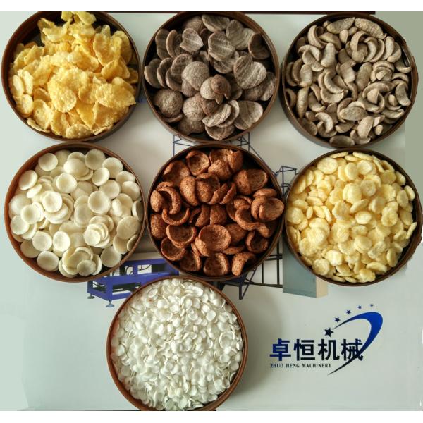 Corn Flakes Breakfast Cereal Making Machine with Provided Video Outgoing-Inspection