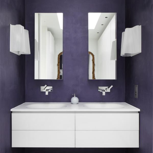 Minimalist Bathroom Vanity Units Mirror Matte White Flat Panel Melamine Wall Mount