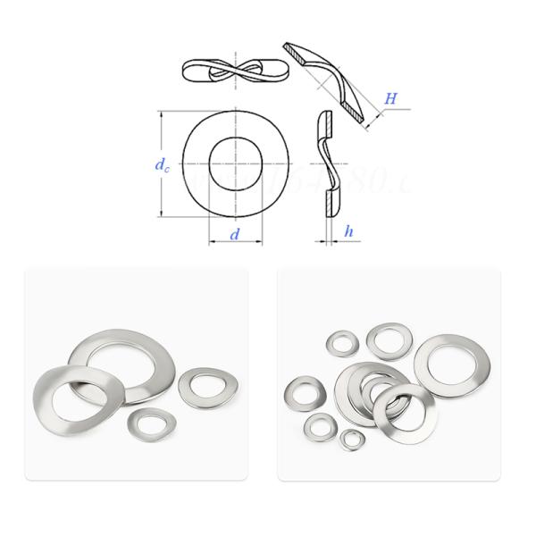 GB955 Standard Curved Spring Washers for Screw and Washer Assemblies