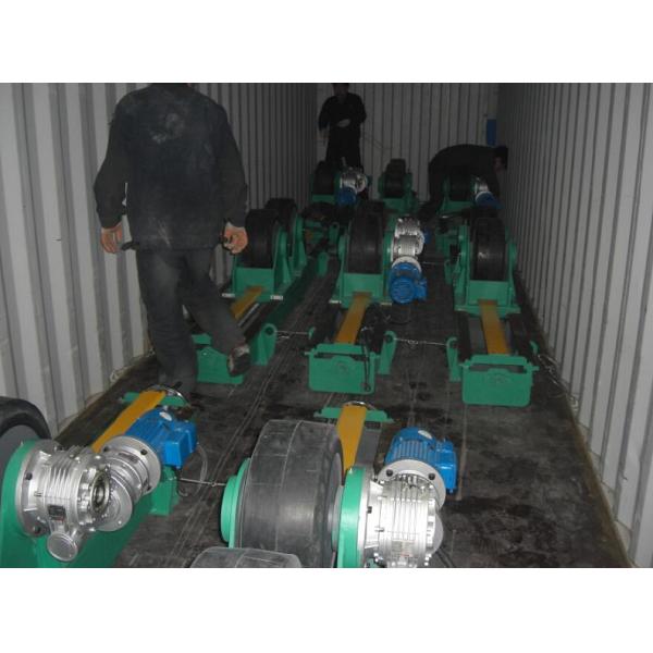 Traversing 200T Conventional Pipe Welding Rotator Rubber Wheel Tank Turning Roller