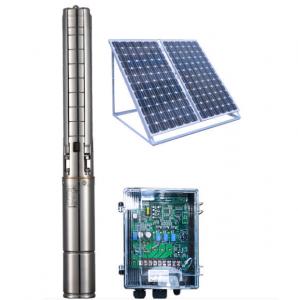 Wholesale 4 Inch DC Solar Deep Well Submersible Pump , Solar Powered Water Pump For Irrigation from china suppliers