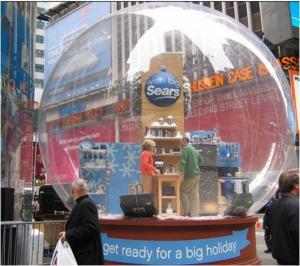 Wholesale Giant Clear PVC Inflatable Advertising Products Snow Ball for Christmas from china suppliers