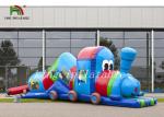 Colorful Tarpaulin Blow Up Multiplay Train Tunnel Children Amusement Playground