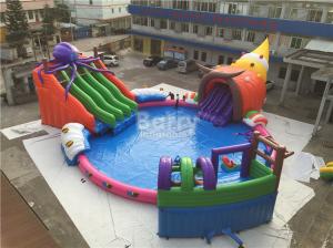 Wholesale Giant Outdoor Inflatable Water Park , Custom Children Octopus Water Slide from china suppliers