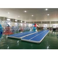 China DWF Material Blue Inflatable Tumbling Air Track For Gymnastics for sale
