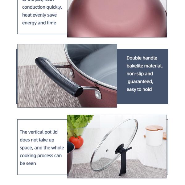 Non Stick Multifunctional Kitchen Cast Iron Cookware Set With Bakelite Handle