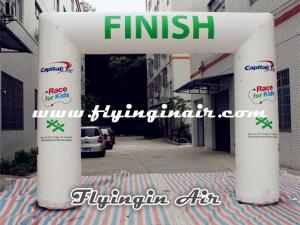 4m*5m White Inflatable Arch, Cheap Inflatable Finish Line for Sports Arch