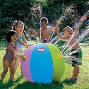 Wholesale Inflatable Water Spray Ball Children's Pool Summer Outdoor Beach Float Toy from china suppliers