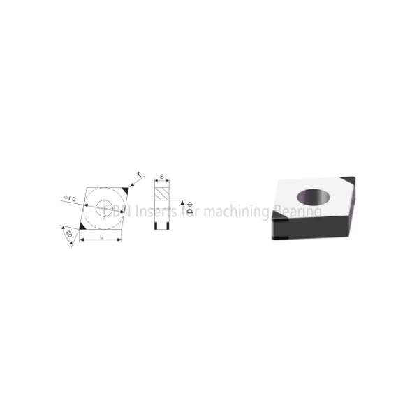 Interrupt Cutting Hard Cbn Turning Inserts Hardened Steel Wind Power Bearings