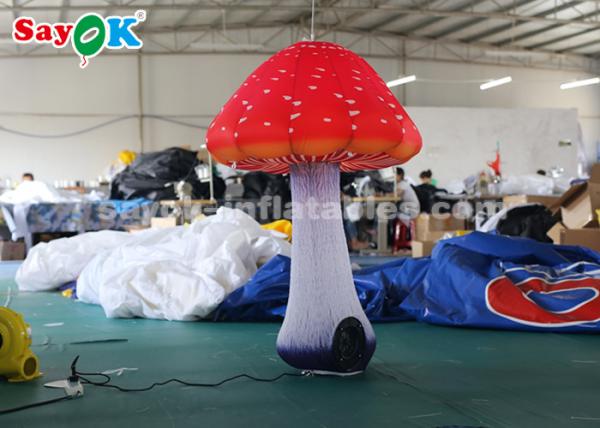 Quality 1.5m Inflatable Lighting Decoration / Inflatable Mushroom For Festival for sale