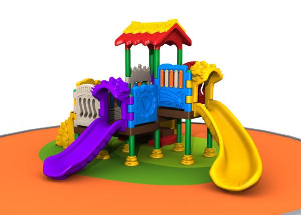 Quality Outside Kids Plastic Playground Equipment For Kindergarten Simple Construction for sale