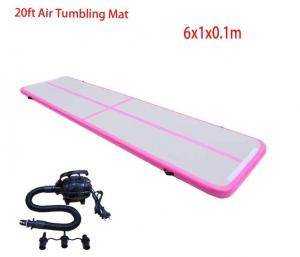 China Air Track Tumbling Mat Inflatable Airtrack Gymnastics Air Tumble Track Floor Mat on sale