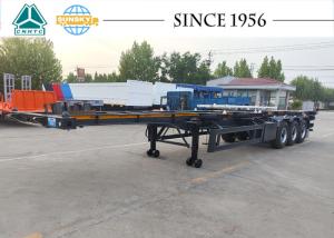Wholesale Skeletal Semi Trailer Tri Axle Container Trailer For Sale Container Semi Trailer from china suppliers