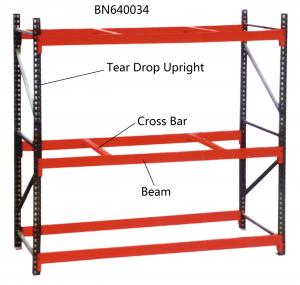 China 10’ Tall Teardrop Pallet Rack System Full Welded Upright Frame And Step Beam on sale
