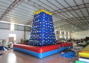 Wholesale Commercial  Kids Inflatable Rock Climbing Wall Fireproof PVC Tarpaulin 7 X 7 X 7m from china suppliers