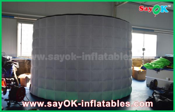 Advertising Booth Displays Oxford Cloth Inflatable Photo Booth With Enclosed Lighting Wall SGS Approval