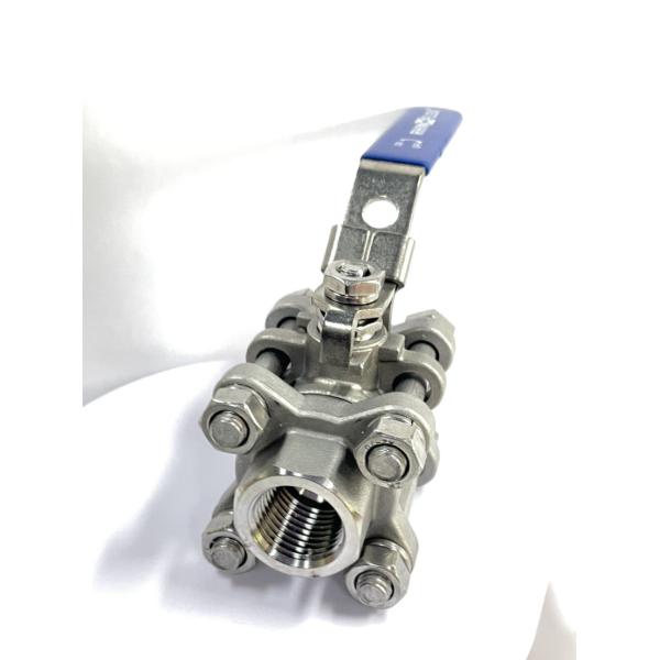 3-PC Munual Screwed End Ball Valve for Water Distribution within Normal Temperature