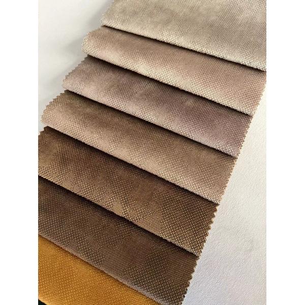 Embossed Holland Velvet Fabric Chenille Shrink Resistant For Wildely Use