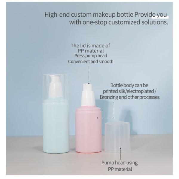 100ml 120ml Refillable Bottles Square Plastic Cosmetic Spray Bottles With HDPE Collar